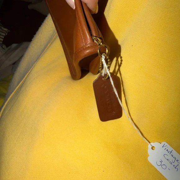 Coach vintage Saddle Brown Leather Zip Pouch Wallet very supple leather - Picture 16 of 16